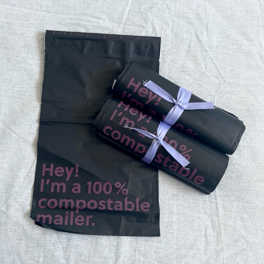 NoIssue Compostable Biodegradable Eco Shipping Mailers 25pk - 6.5 x 9in